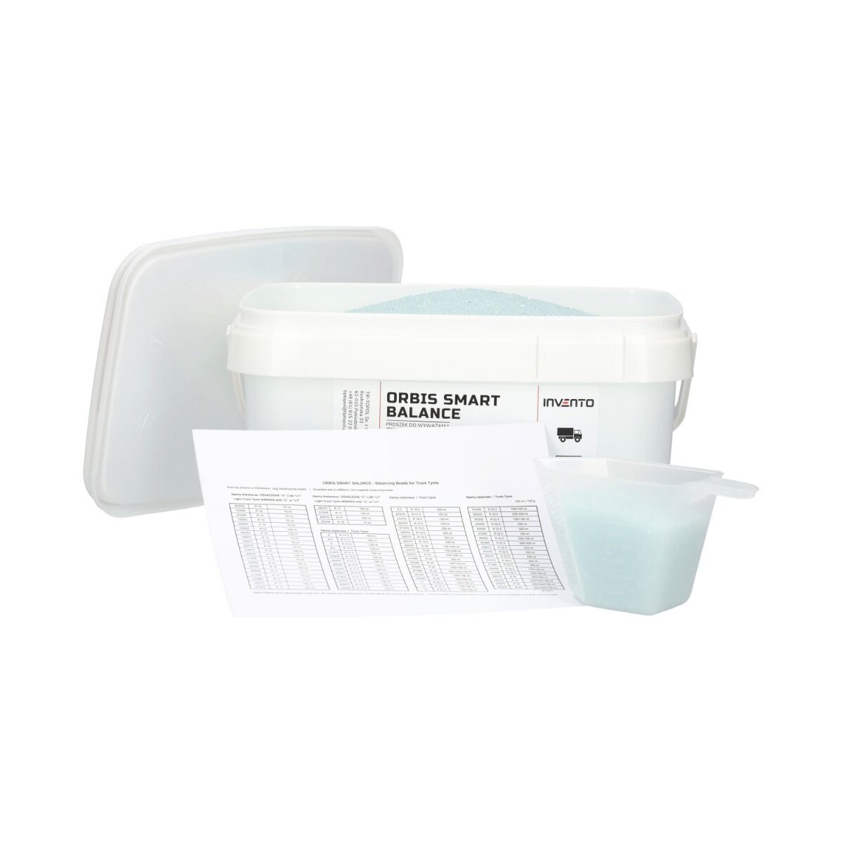 Прахови гранули за балансиране на гуми на камиони 8 кг