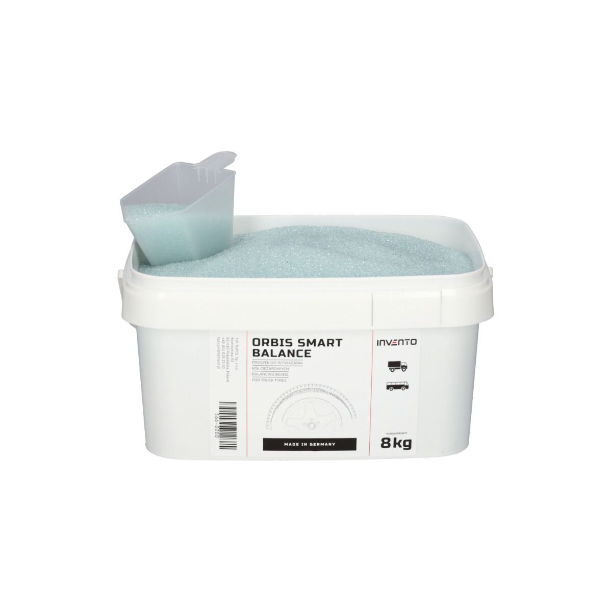 Прахови гранули за балансиране на гуми на камиони 8 кг