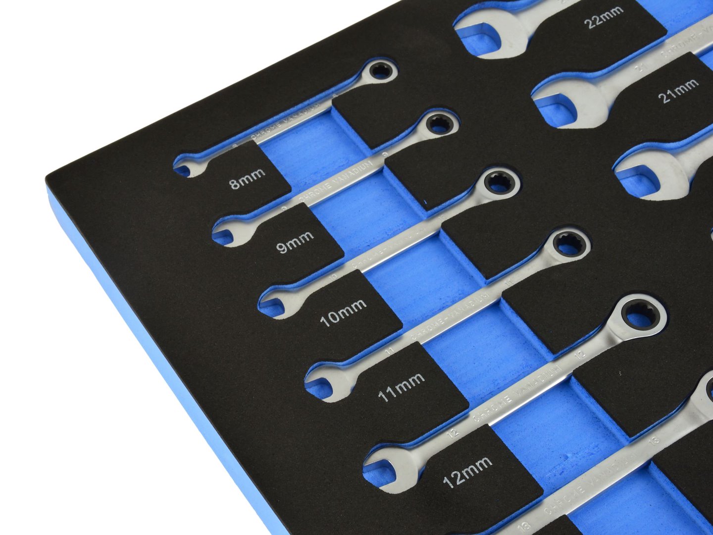 Модул за шкаф с комбинирани ключове с тресчотка 8-22 мм 13 бр. GEKO