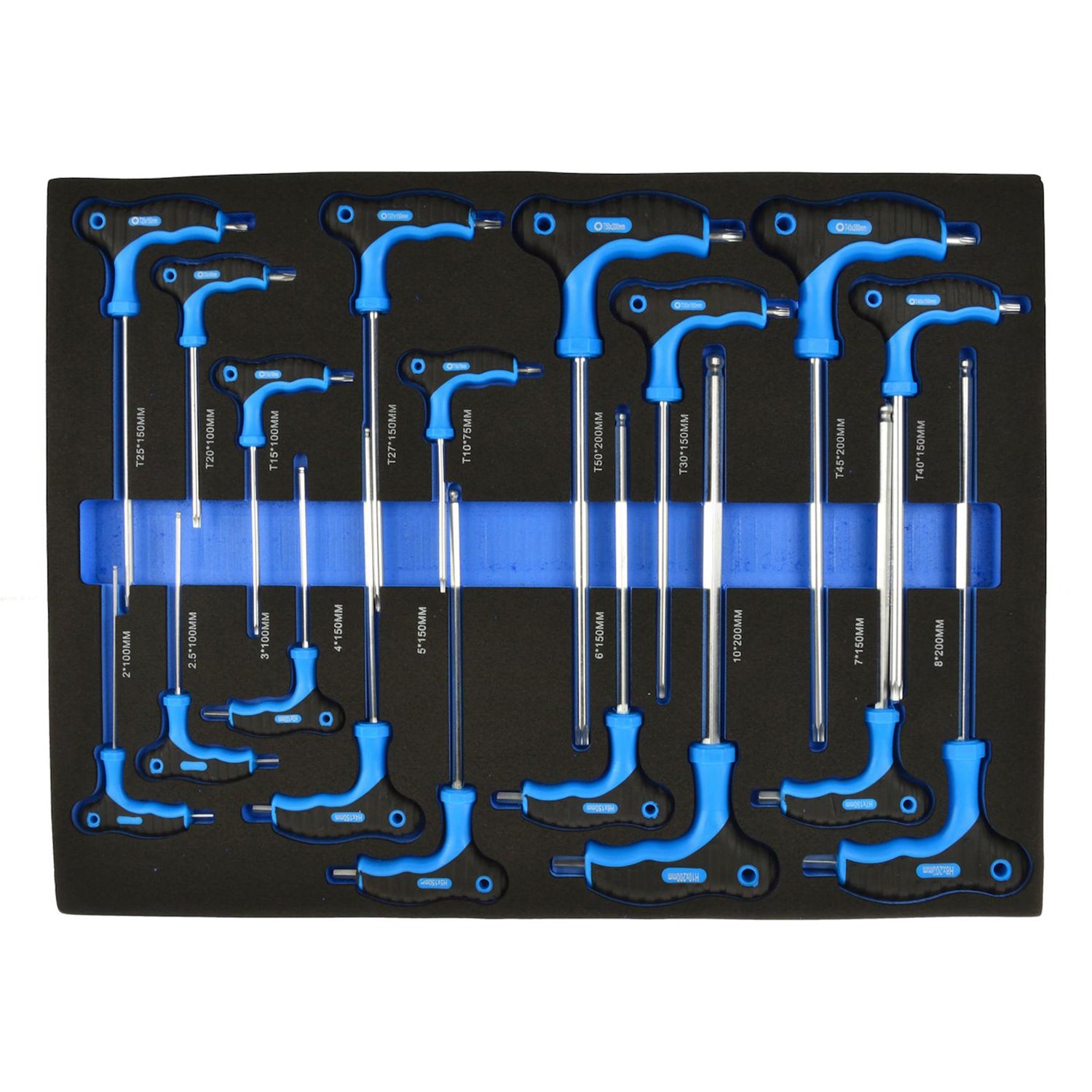 Модул за шкаф с торкс имбус с Т дръжка 18 части GEKO