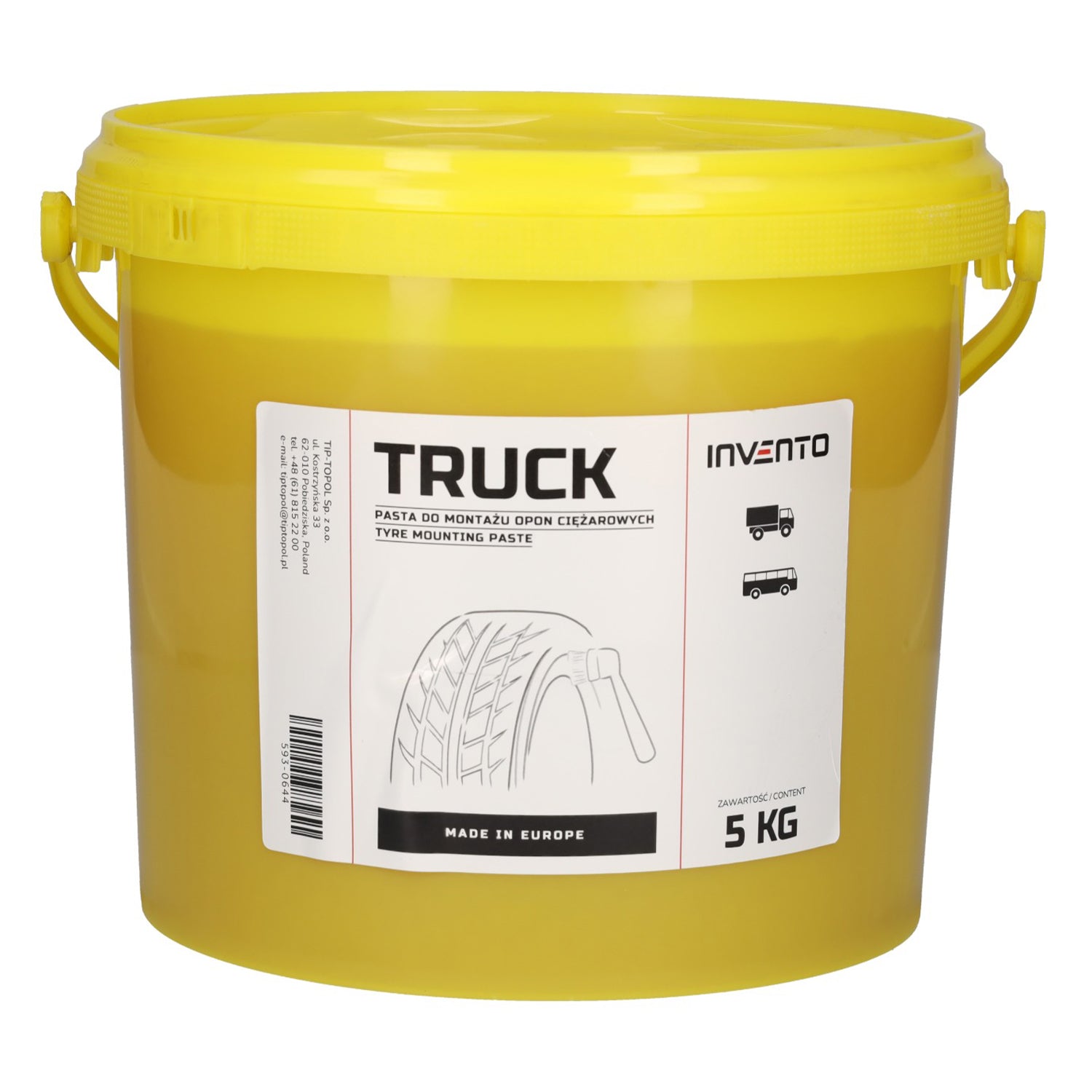 Монтажна паста за гуми на камиони 5 кг INVENTO