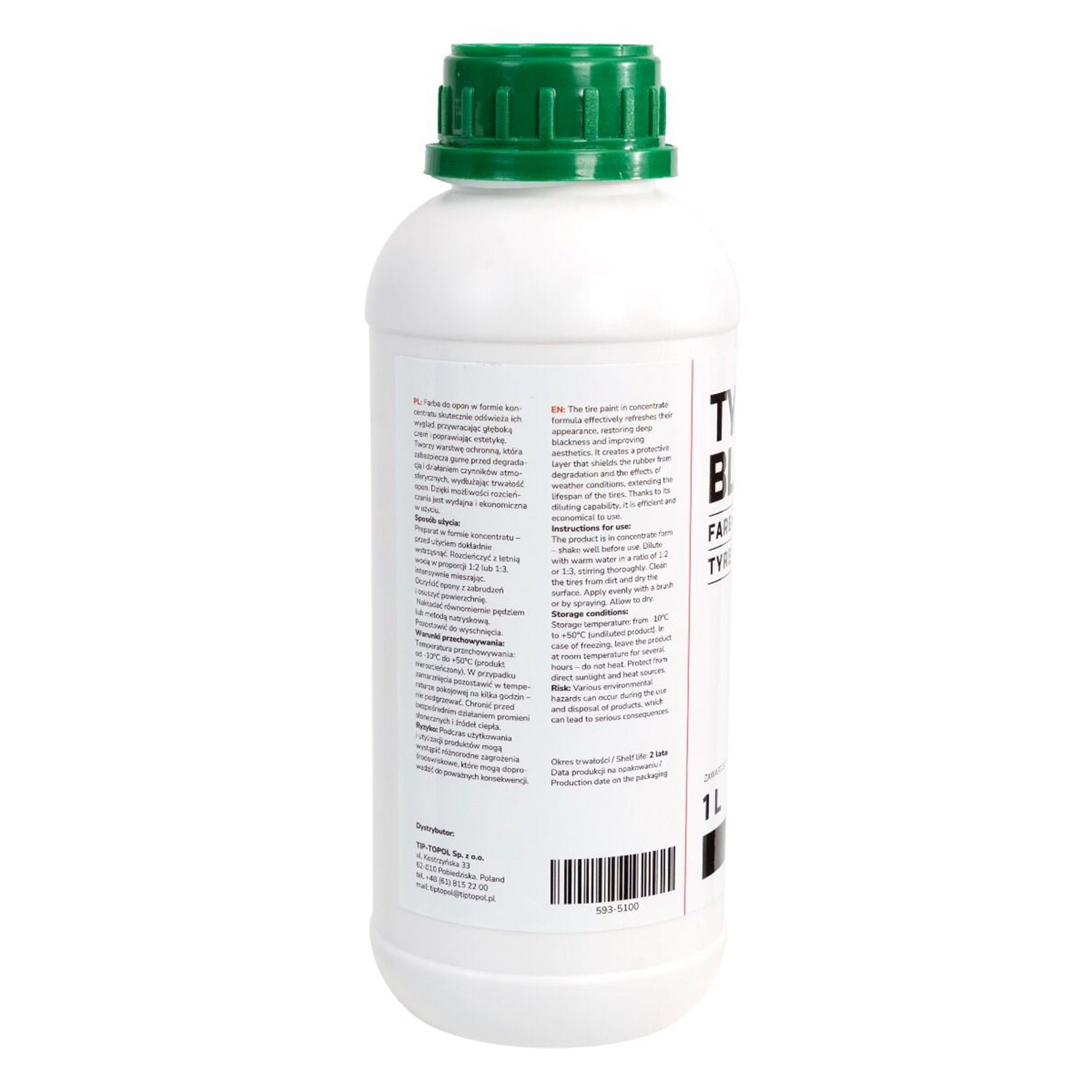 Боя за гуми BLACK TYRE 1 л INVENTO