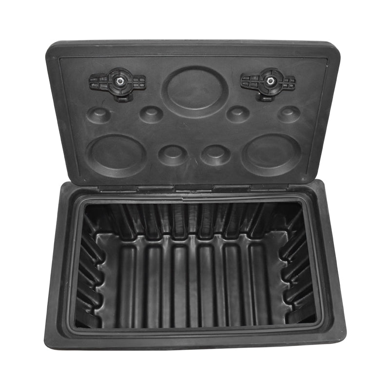 Кутия за инструменти без подпора, черна пластмаса 460x580x800 мм