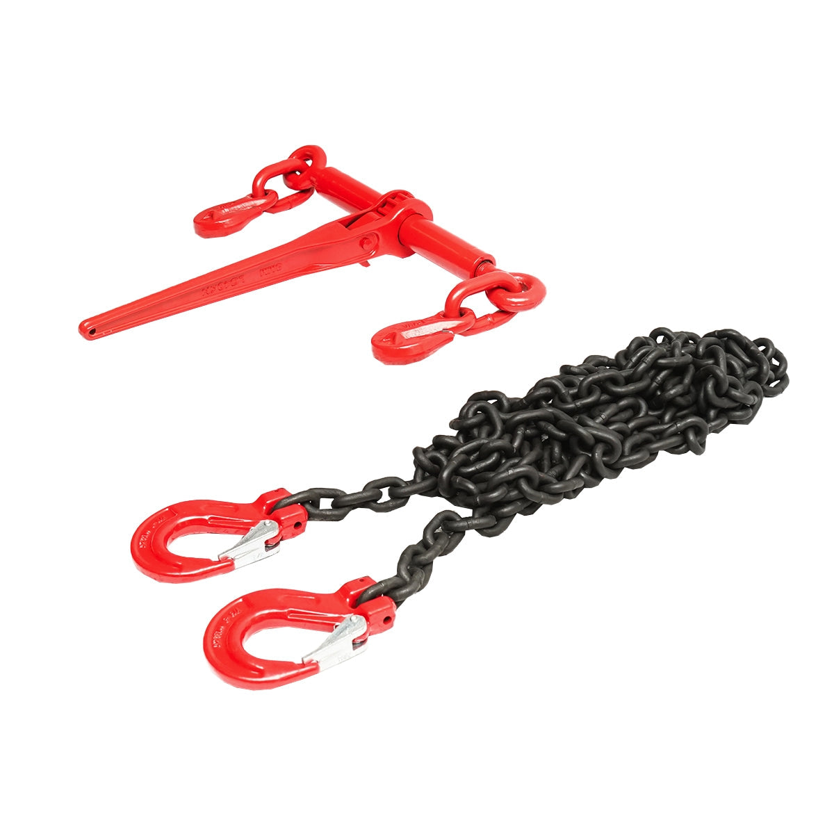 Анкерна верига за тежки машини с тресчотка, поддържано тегло 4т, дължина на веригата 4м, дебелина на веригата 8мм