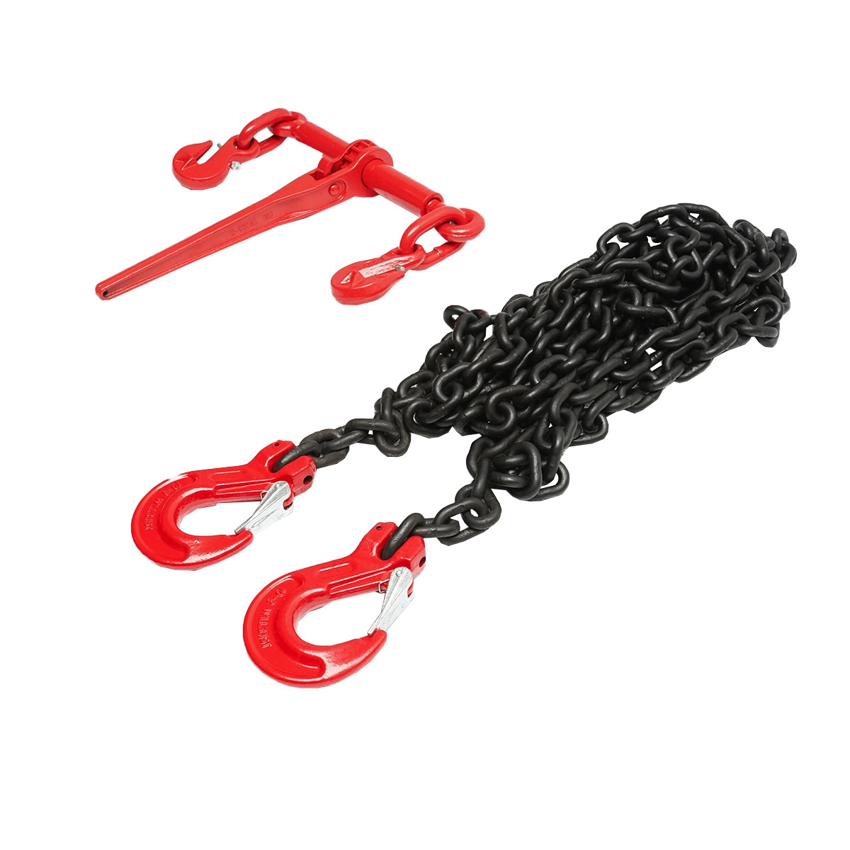 Анкерна верига за тежки машини с тресчотка, поддържано тегло 6.3т, дължина на веригата 6м, дебелина на веригата 10мм