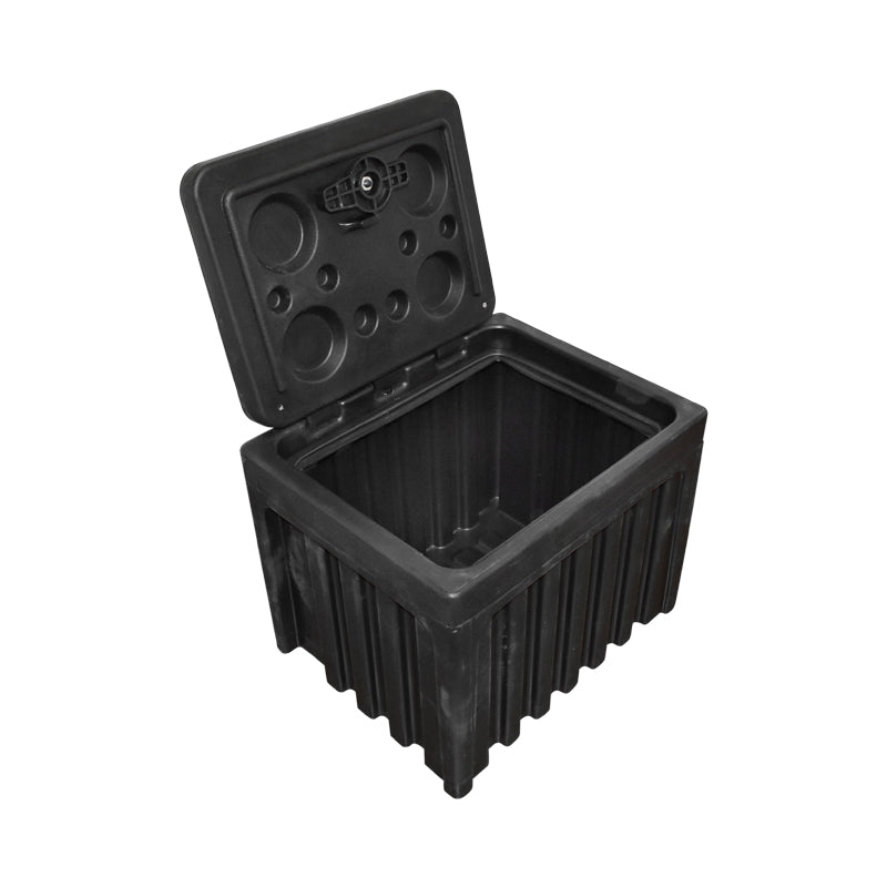 Кутия за инструменти без подпора, черна пластмаса 380x400x500 мм