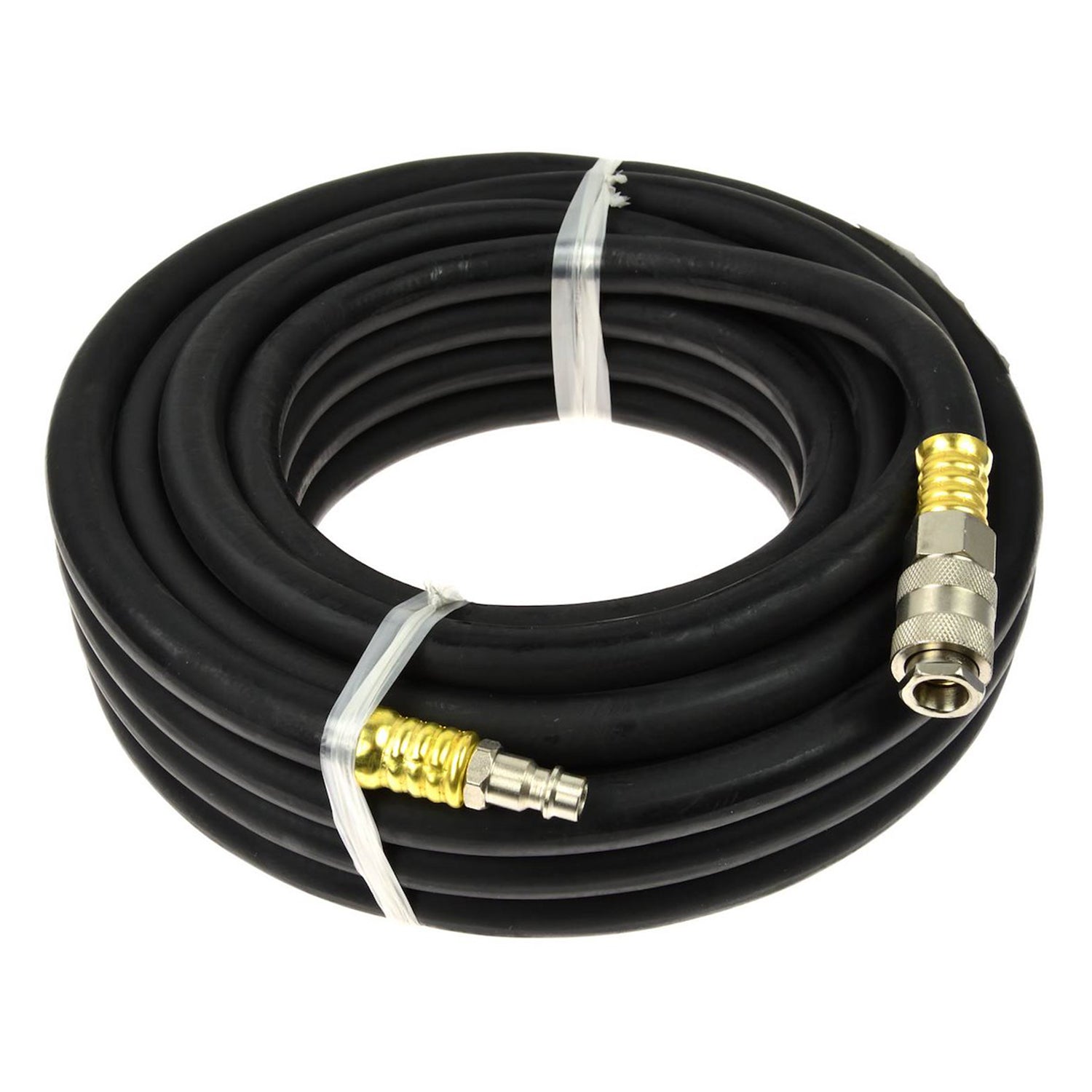 Професионален пневматичен гумен маркуч 10 м, 10 x 17 мм, с 1/4" бързи съединения - GEKO