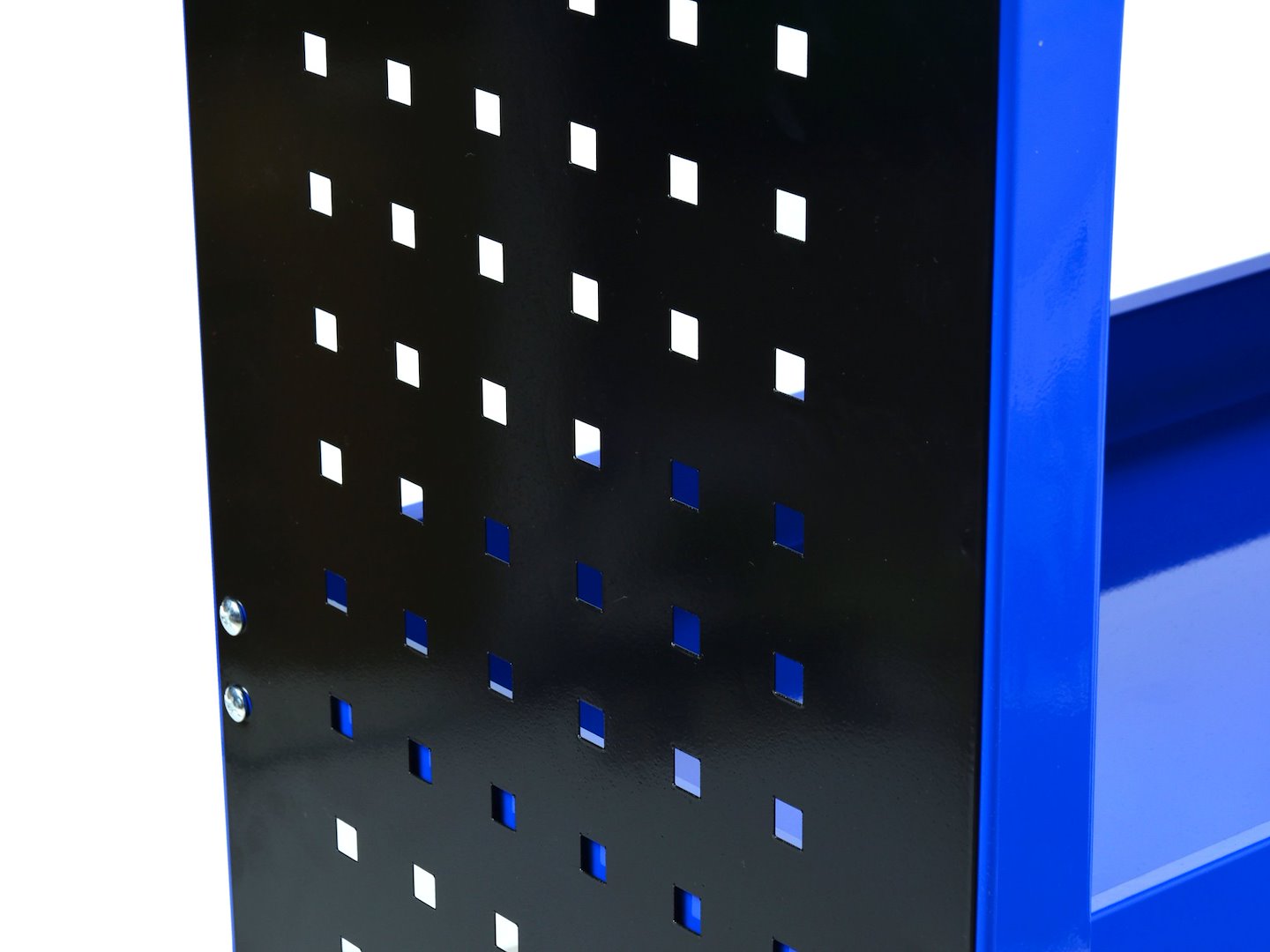 Метална подвижна количка с 3 рафта и странични панели GEKO