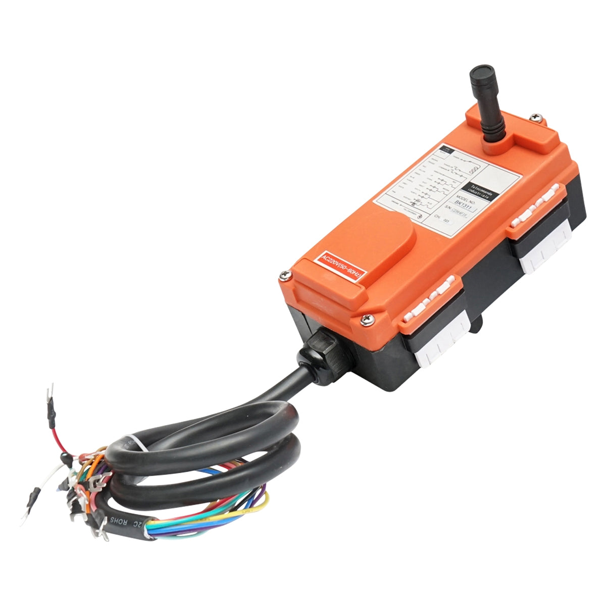 Безжично индустриално дистанционно с 6 механизма AC 220V и защита от вода Breckner Germany