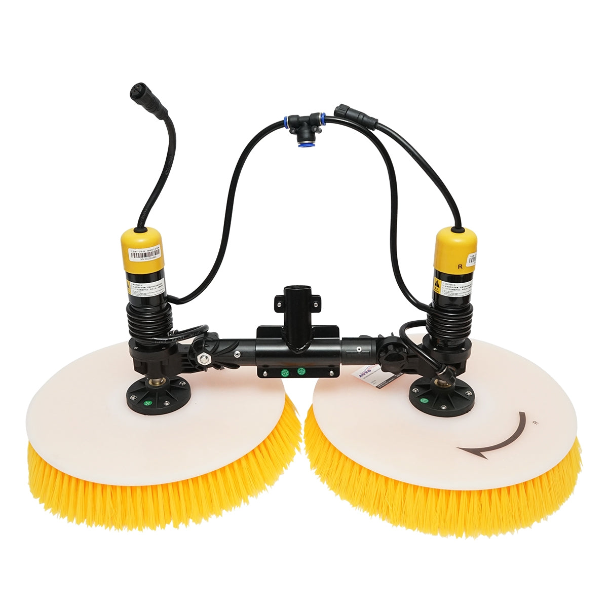 Система за почистване на фотоволтаични соларни панели с 2 четки, 24V, /26Ah батерия и рамо до 7,5 м