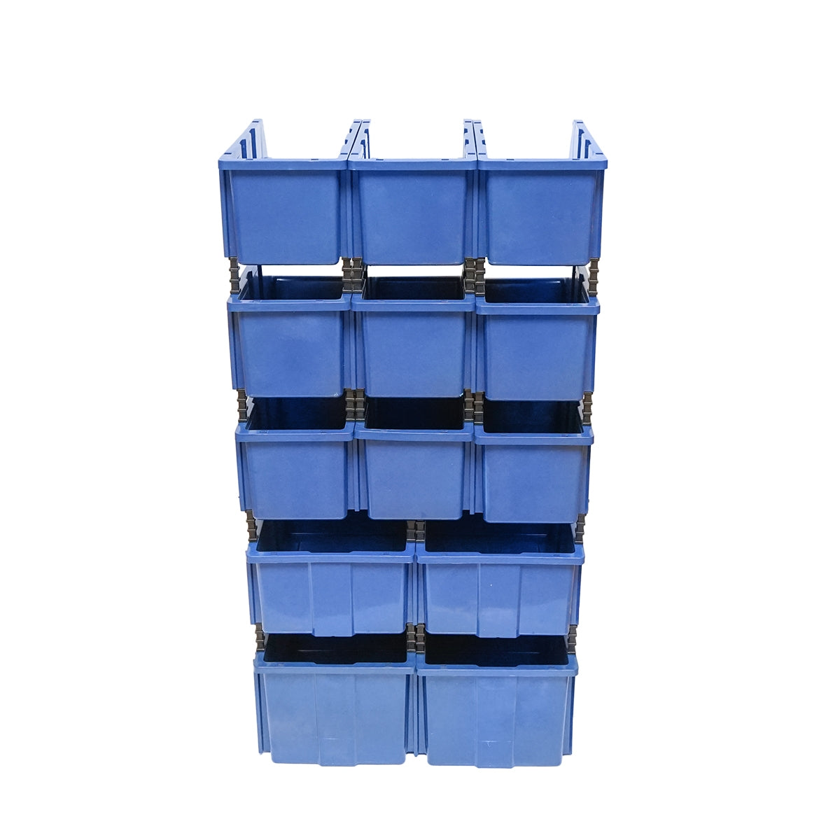 Стойка с 13 кутии за съхранение/организация, синя пластмасова кутия, 510x400x1000мм