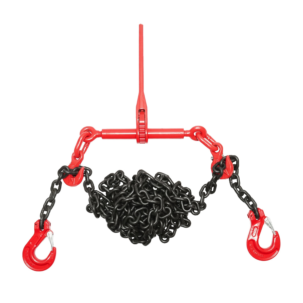 Анкерна верига за тежки машини с тресчотка, поддържано тегло 6.3т, дължина на веригата 6м, дебелина на веригата 10мм