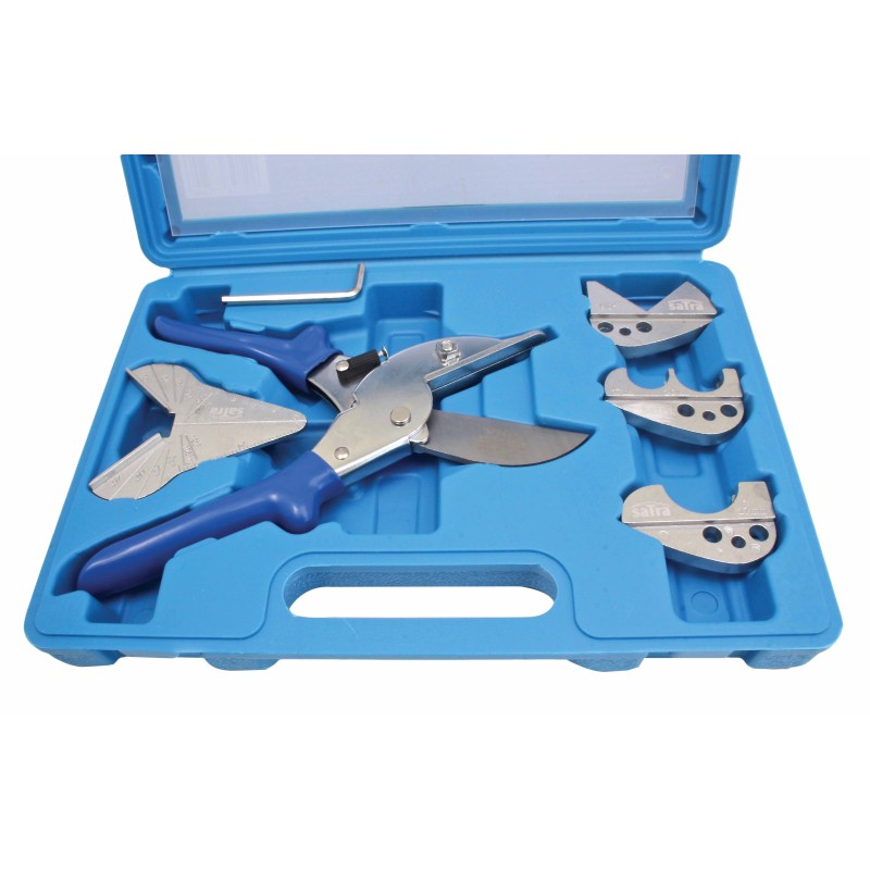 Комплект многофункционална ножица за рязане под ъгъл на уплътнения, гума, PVC тръби, 6 части