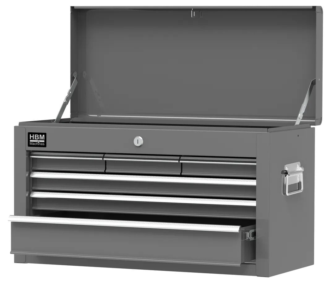 Метален шкаф за инструменти, 2 части, 8 чекмеджета, сив HBM Premium Холандия