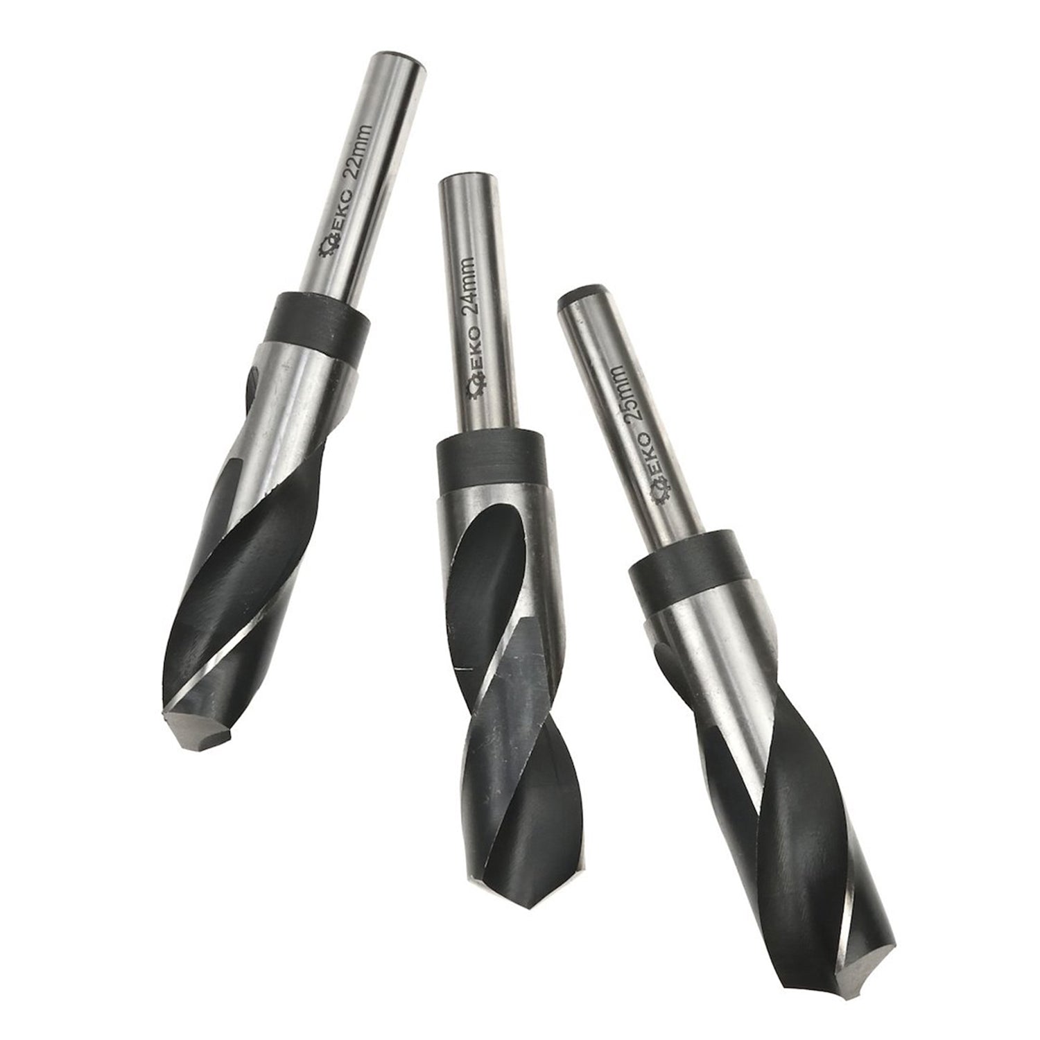 Комплект 3 свредла HSS 4241 за метал 22-25 мм - GEKO