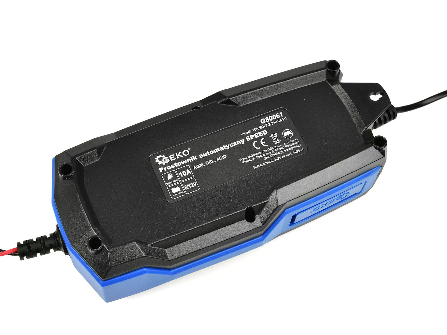 Автоматично зарядно устройство 6/12V 10А LCD за автомобилни акумулатори 4-200Ah