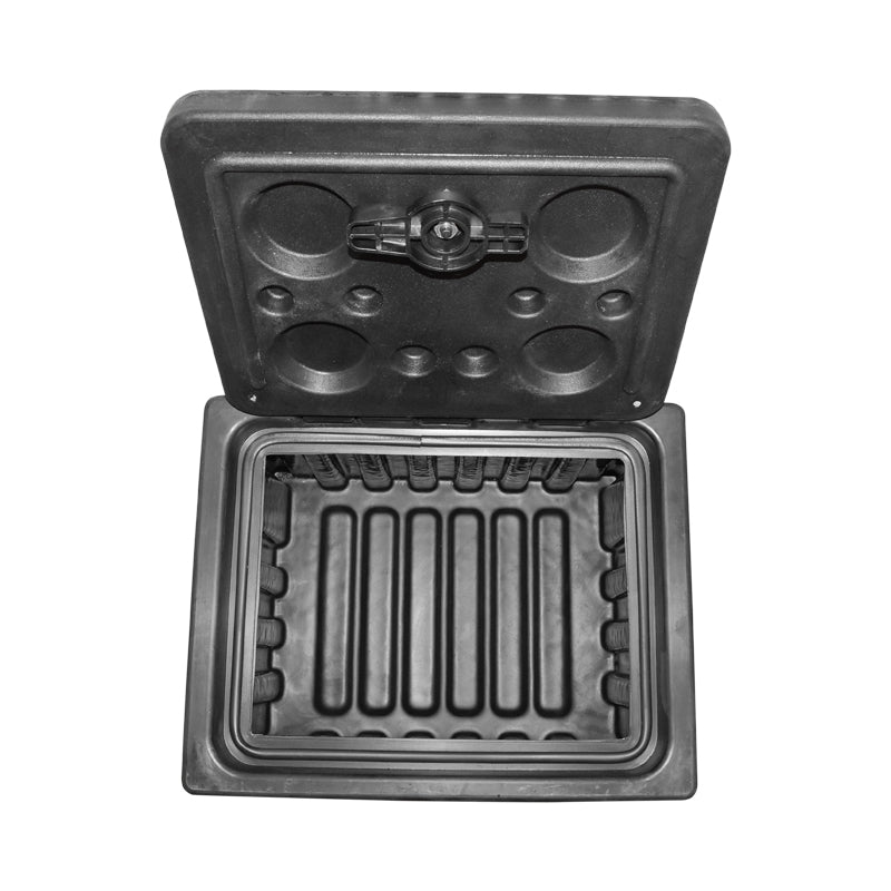 Кутия за инструменти без подпора, черна пластмаса 380x400x500 мм