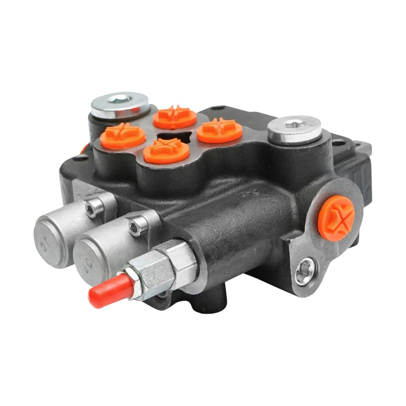 Хидравличен разпределител с 2 лоста, дължина на кабела 2.5 м налягане 250 bar дебит 80L/min Breckner Germany