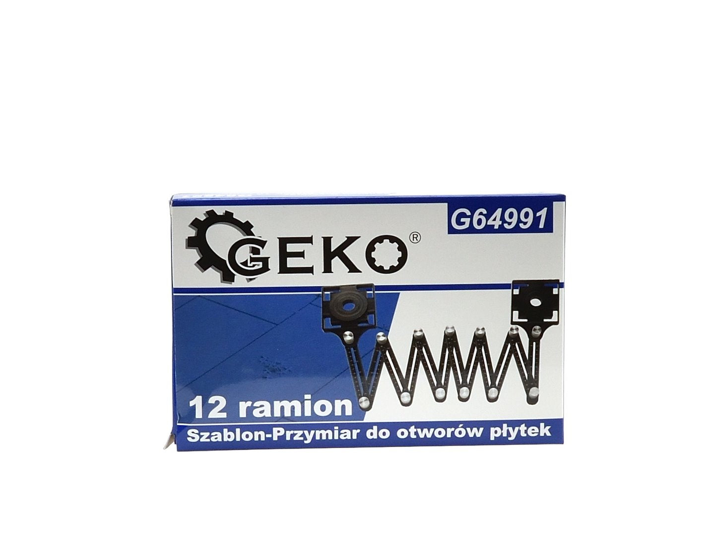 Шаблон с 12 рамена за маркиране и пробиване GEKO