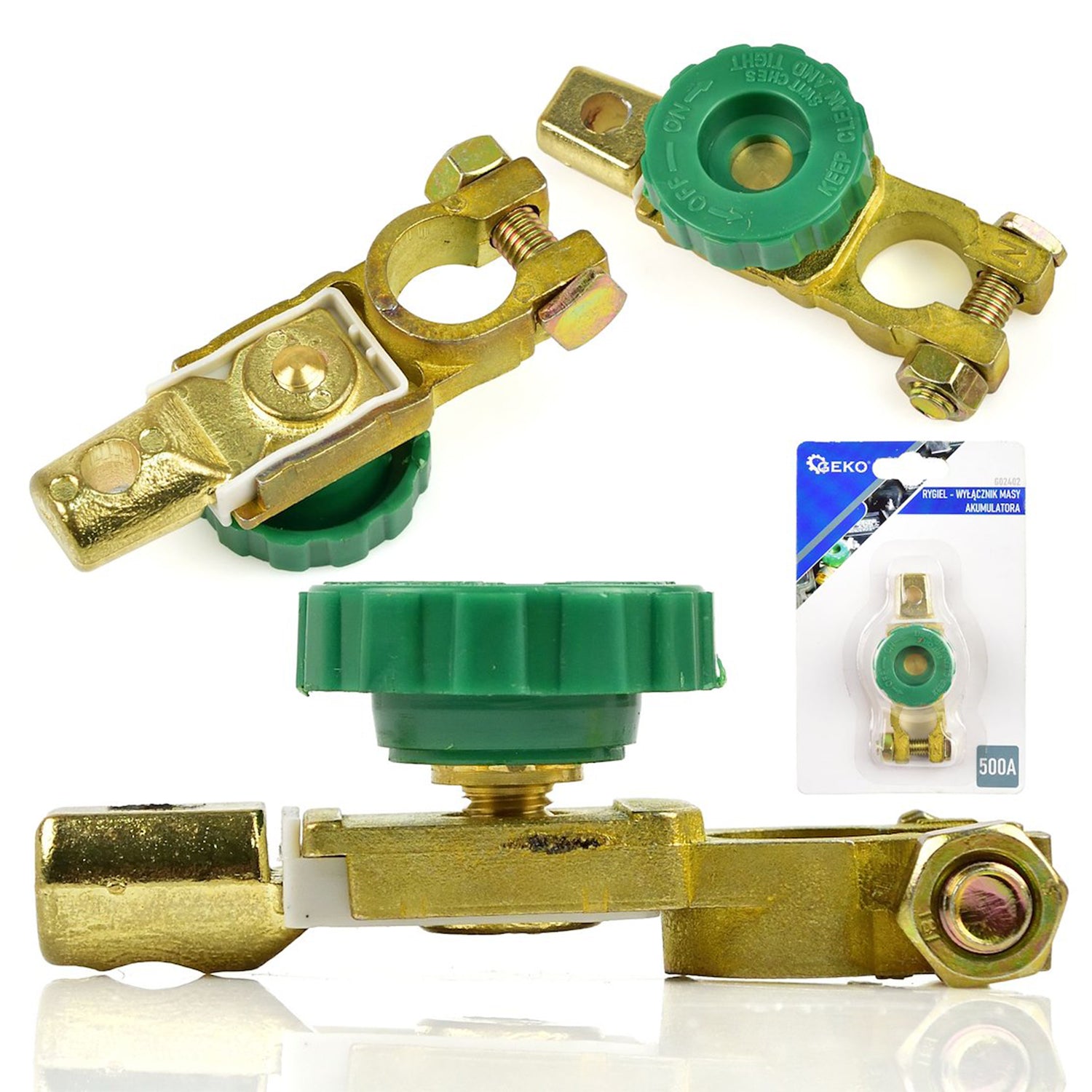 Превключвател за акумулаторна маса 500 А с отрицателен полюс - бързо изключване за автомобили, лодки, каравани