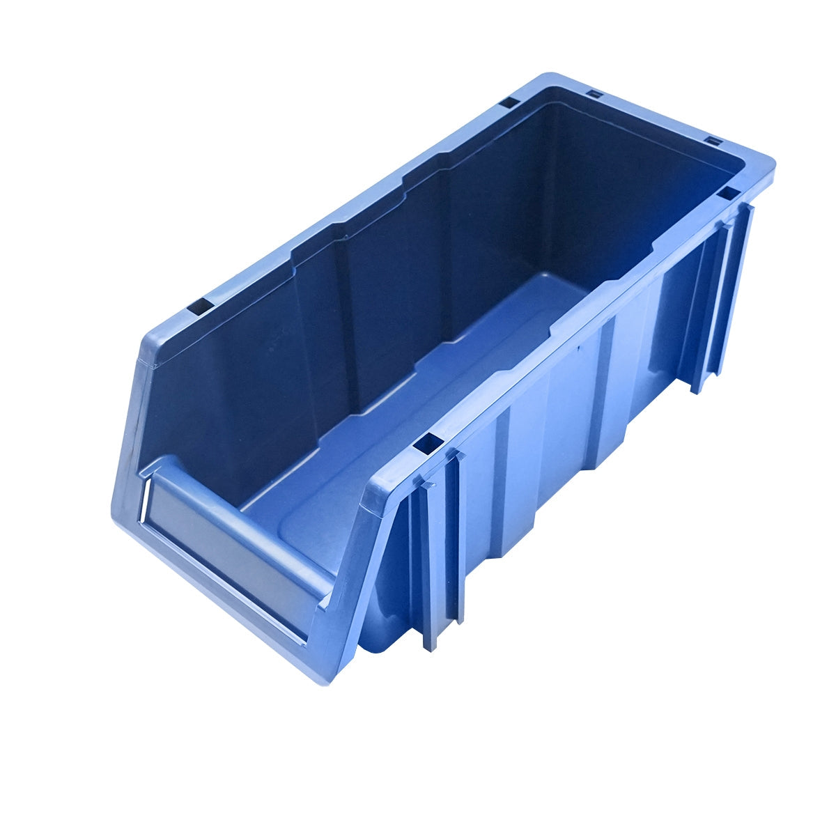 Стойка с 16 кутии за съхранение/организация, синя пластмасова кутия, 680x510x1100мм