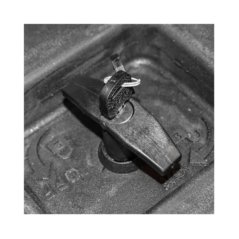 Кутия за инструменти без опора, черна пластмаса 468x470x600 мм