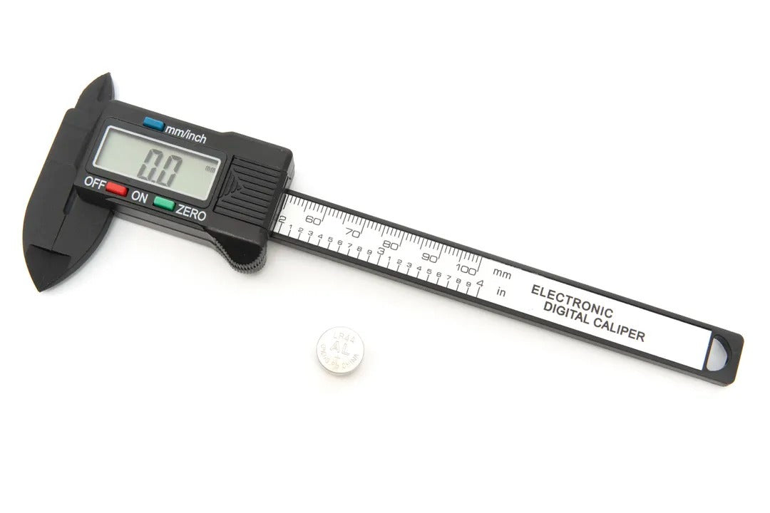 Цифров шублер 100 мм, LCD екран, прецизност 0.1 мм, преобразуване мм/инч, прецизен измервателен уред HBM Холандия