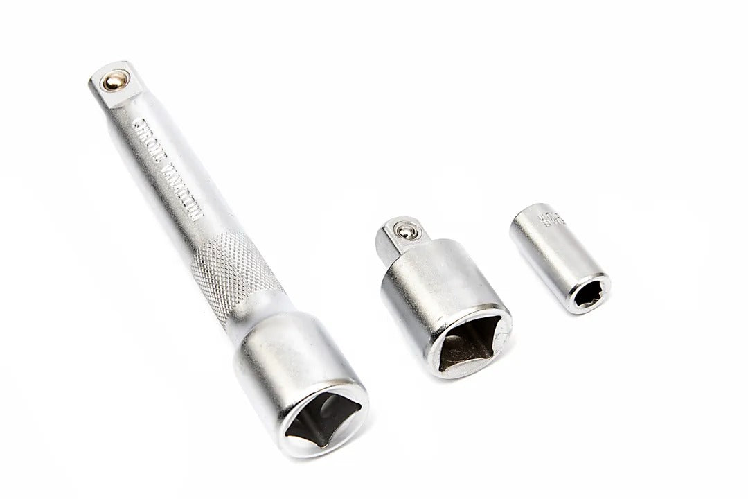 Комплект динамометричен ключ НВМ Холандия 5 части, 1/4" (5-25 NM) и 1/2" (2-210 NM), с удължител 125 мм и адаптер