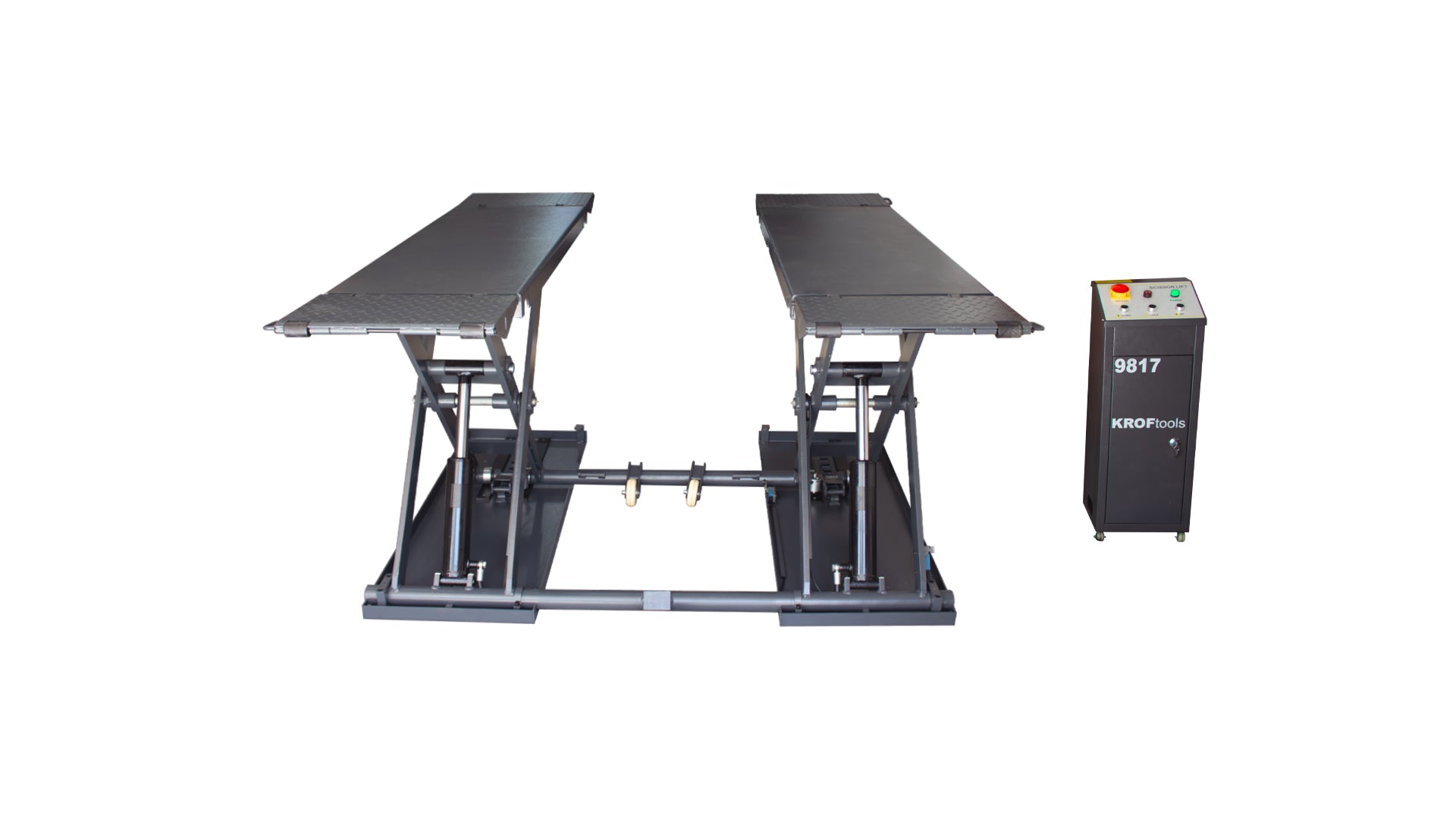 Подвижен ножичен подемник 3 тона 220V + Безплатно масло