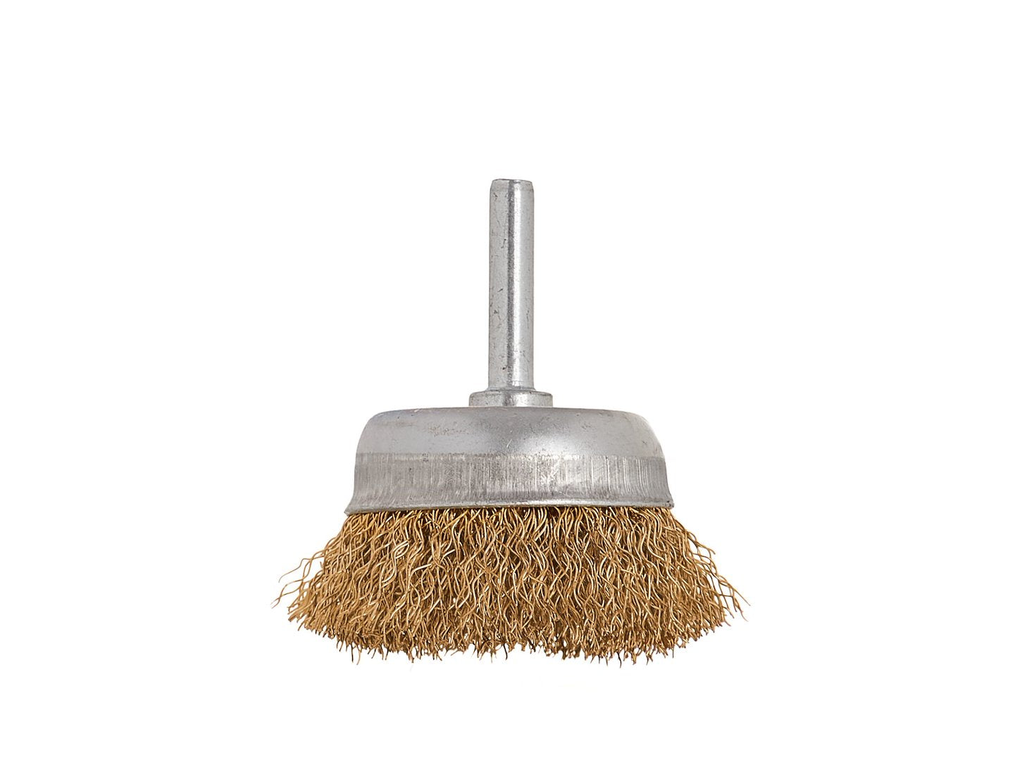 Медна предна четка за бормашина, 50 мм, дръжка 6 мм – за почистване на ръжда, боя и лак