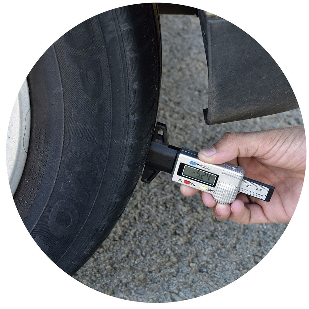 Дигитален дълбокомер за измерване на износването на гумите JBM
