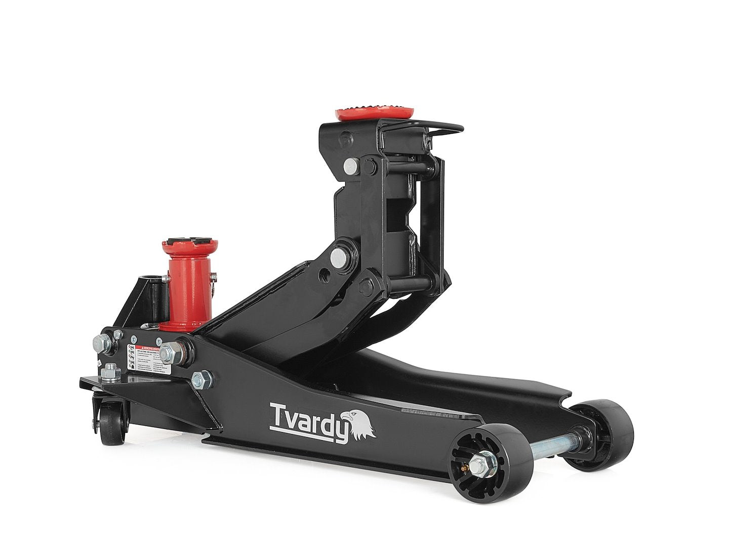 Хидравличен крик с двоен цилиндър тип крокодил, нисък с повдигач 2/3 т 98-760 мм