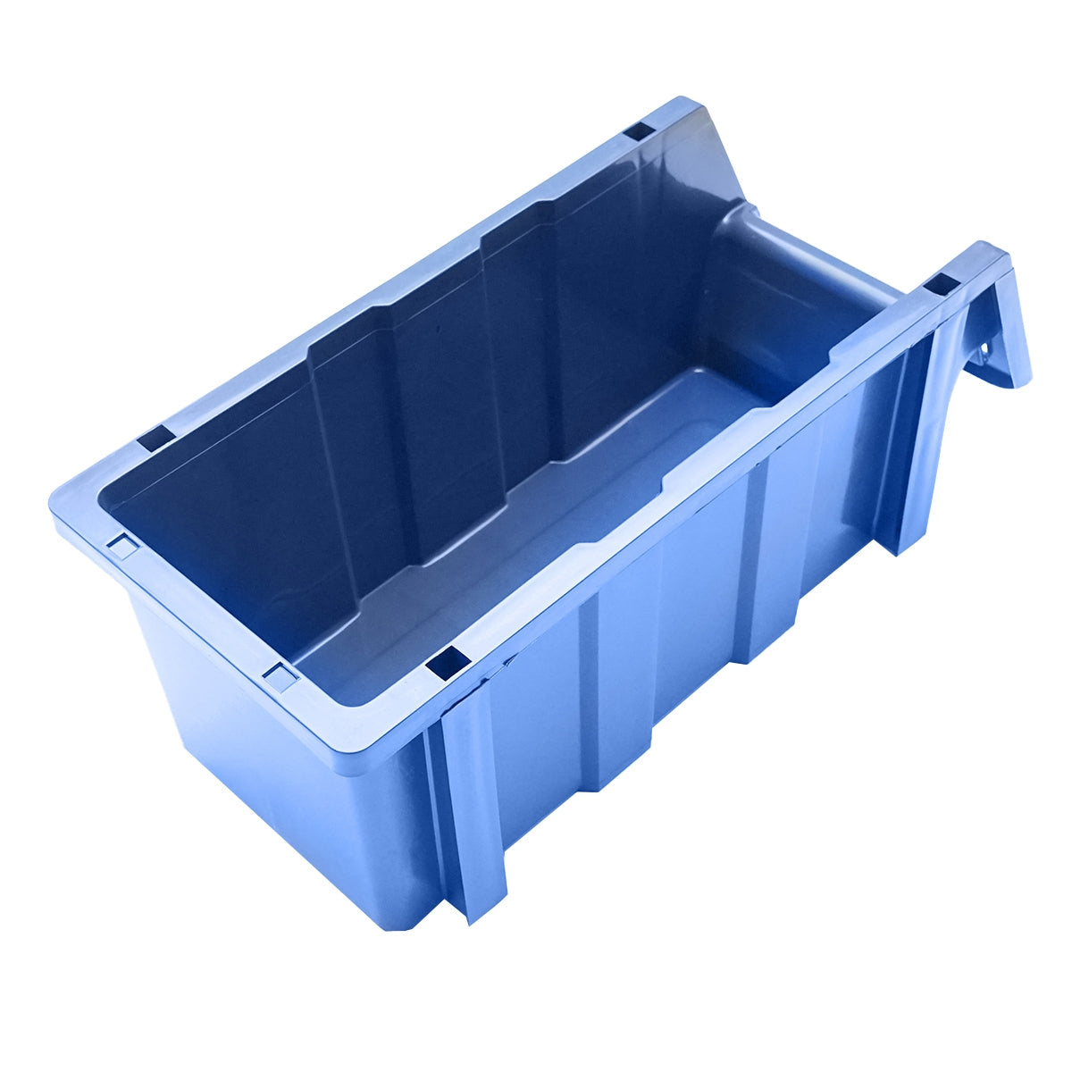 Стойка с 16 кутии за съхранение/организация, синя пластмасова кутия, 680x510x1100мм