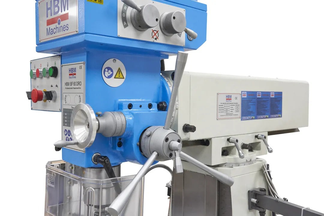 Професионална фрезова и пробивна машина с голяма маса и цифров дисплей BF 60 400V