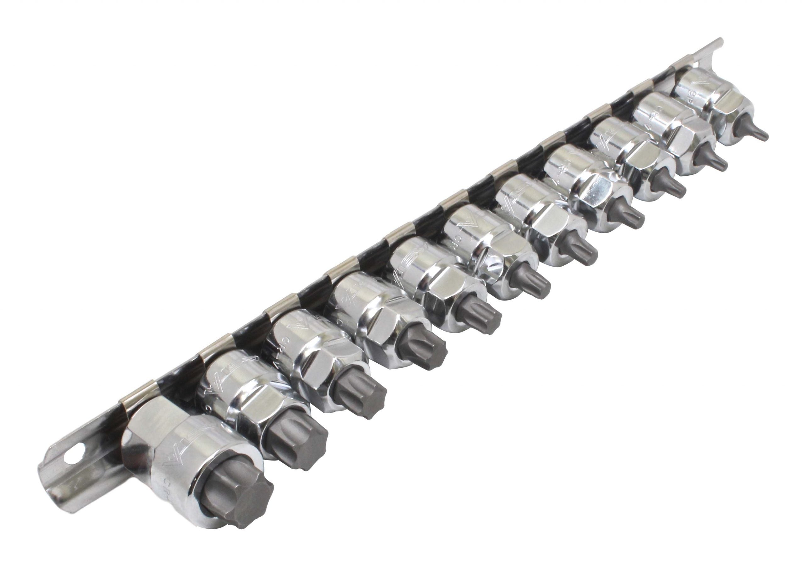 Комплект ключове бита TORX T10-T60 3/8 11 бр.