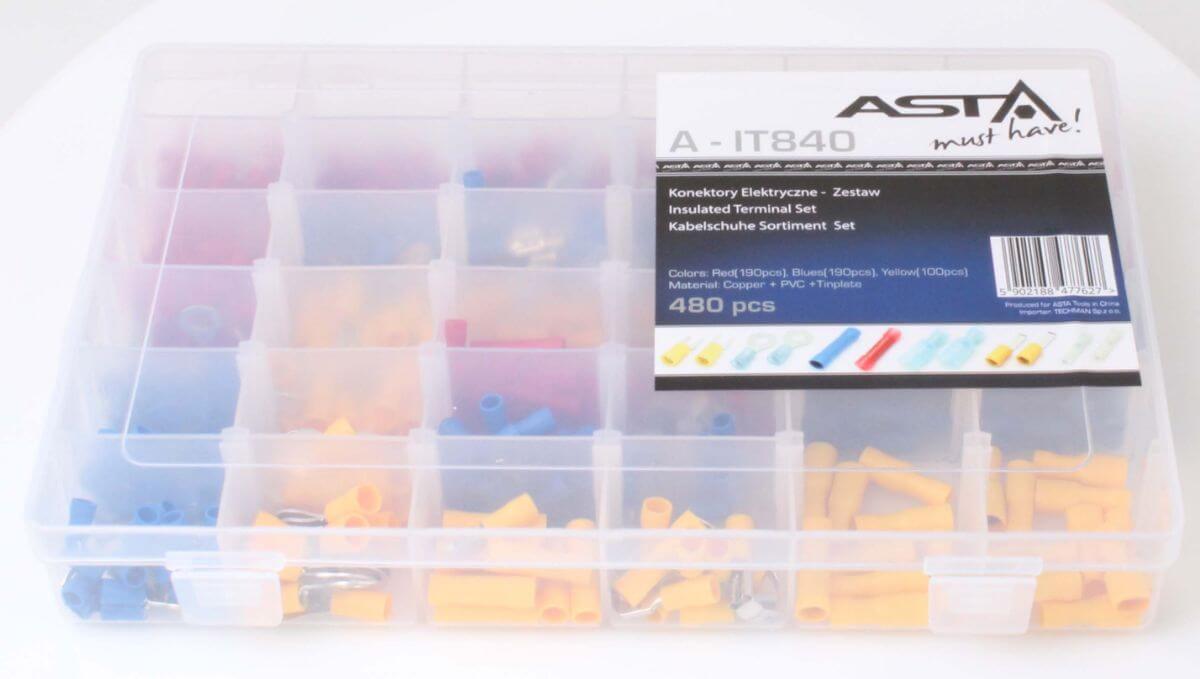 Комплект изолирани кабелни обувки 480 части