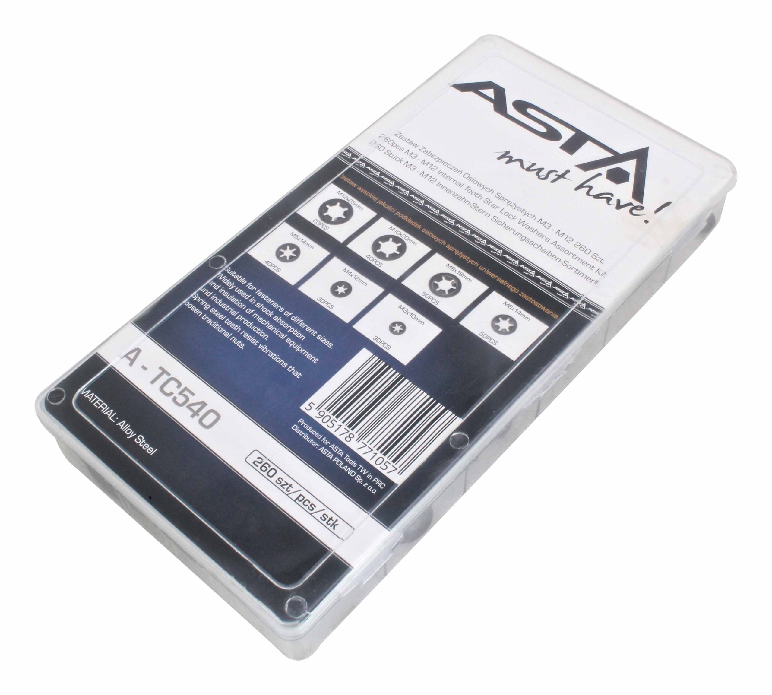 Комплект шайби М3-М12 260 бр.