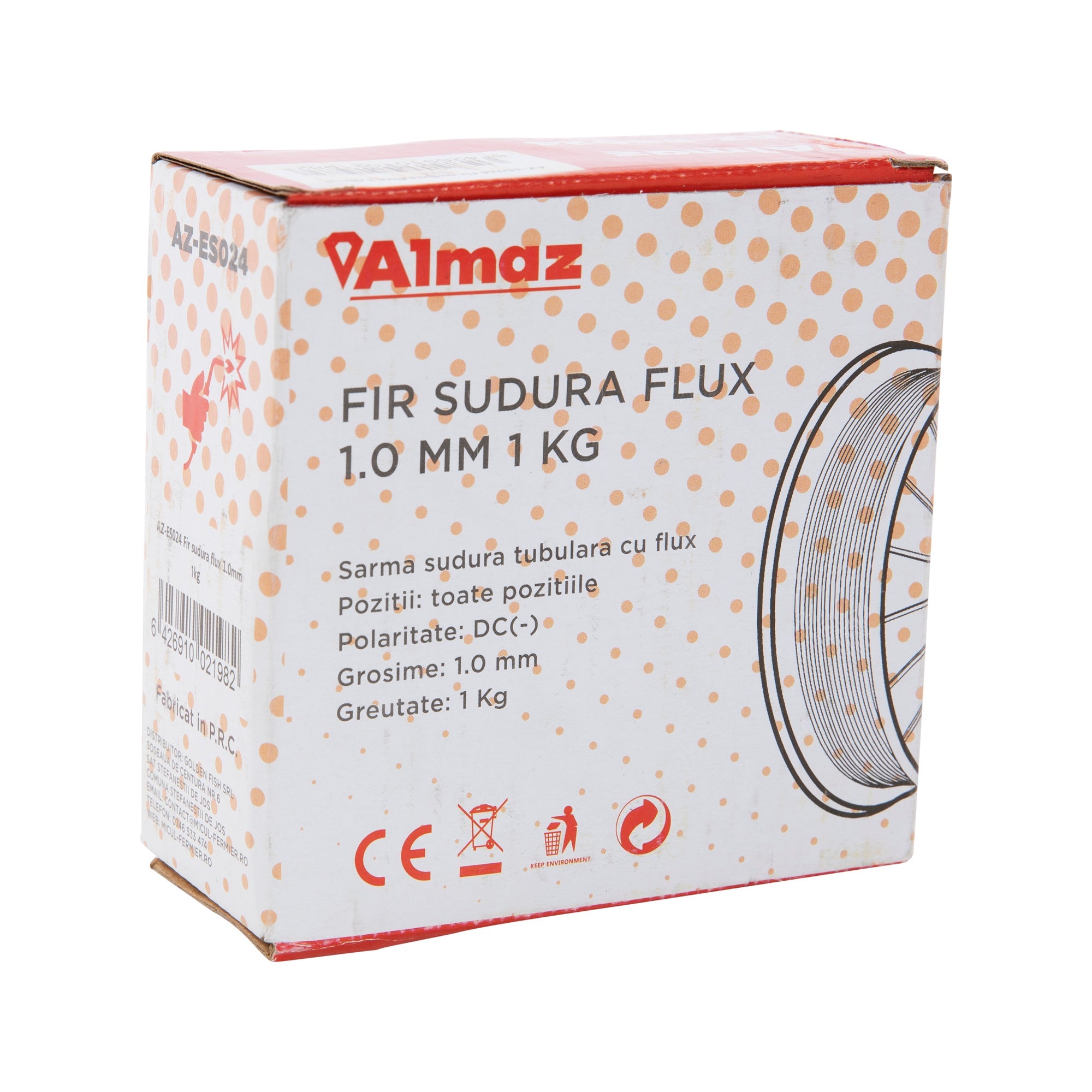 Заваръчна тел FLUX 1мм 1кг ALMAZ