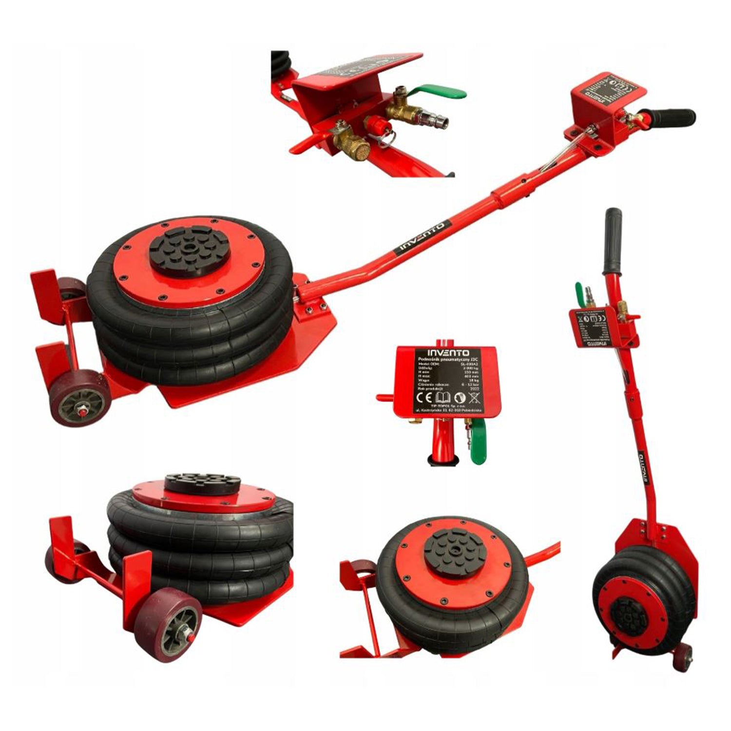 Пневматичен крик тип въздушна възглавница 3 т INVENTO