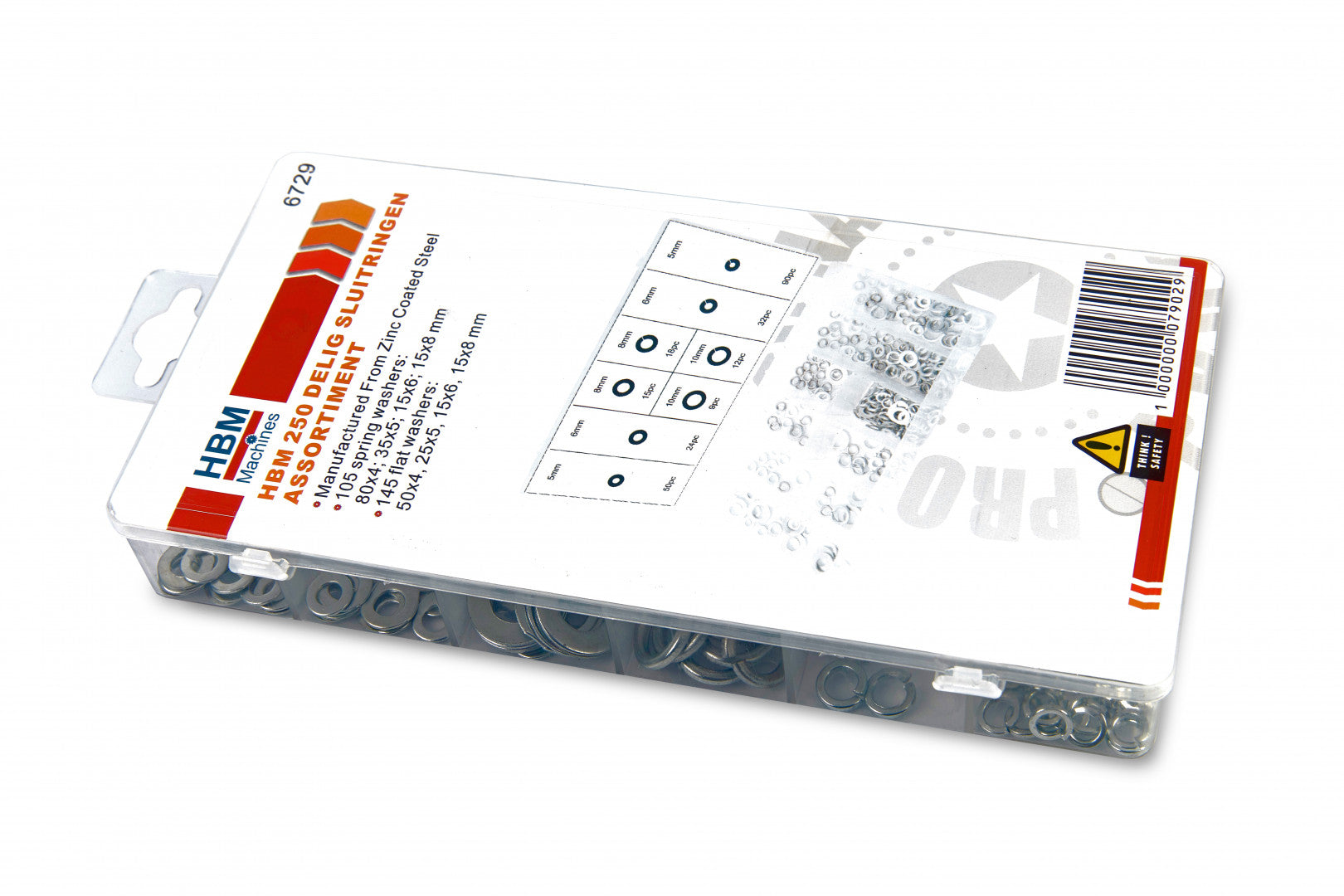 Комплект шайби, 250 бр.