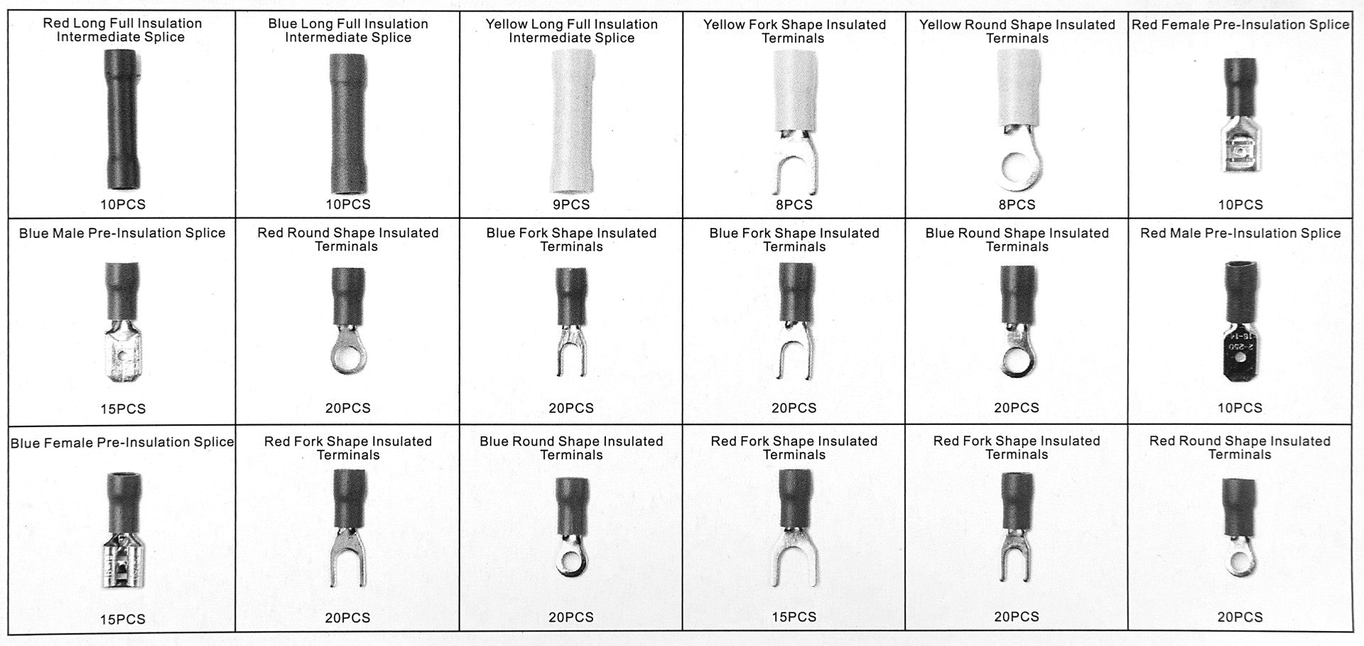 Комплект кабелни обувки в кутия 270 бр. HBM MACHINES