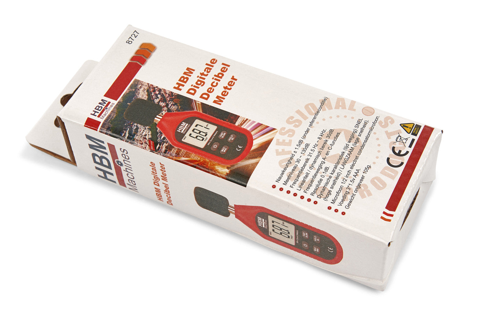 Дигитален децибелометър за измерване на интенсивността на звука HBM MACHINES Холандия