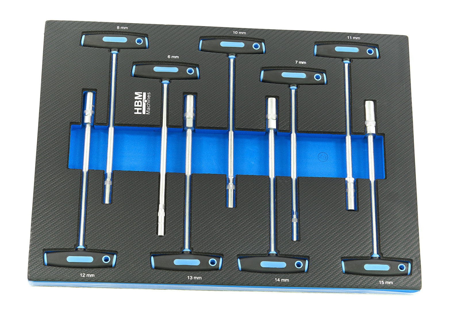 Професионален шкаф с инструменти НВМ със 7 чекмеджета, 262 броя, 7 модула карбон - Premium, Холандия