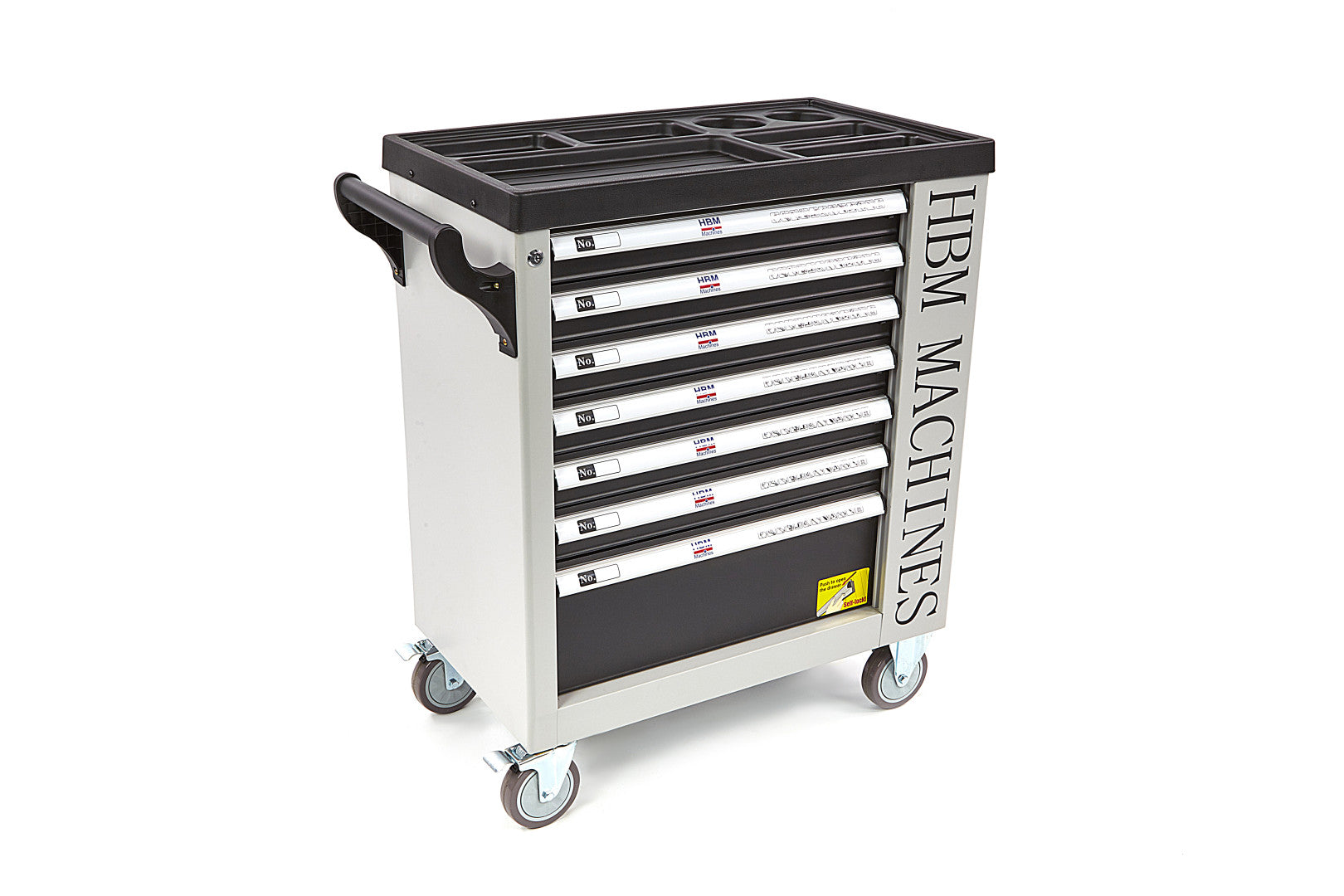 Професионален шкаф с инструменти НВМ със 7 чекмеджета, 262 броя, 7 модула карбон - Premium, Холандия