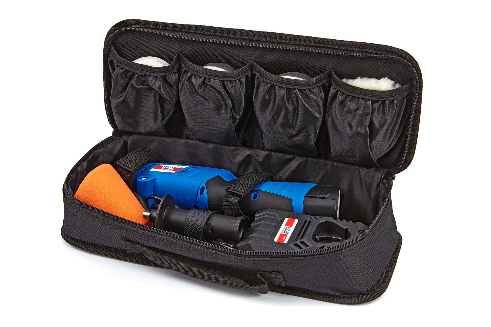 Машина за полиране с акумулатор 75 мм 0.8 W 1.5 Ah с аксесоари HBM MACHINES