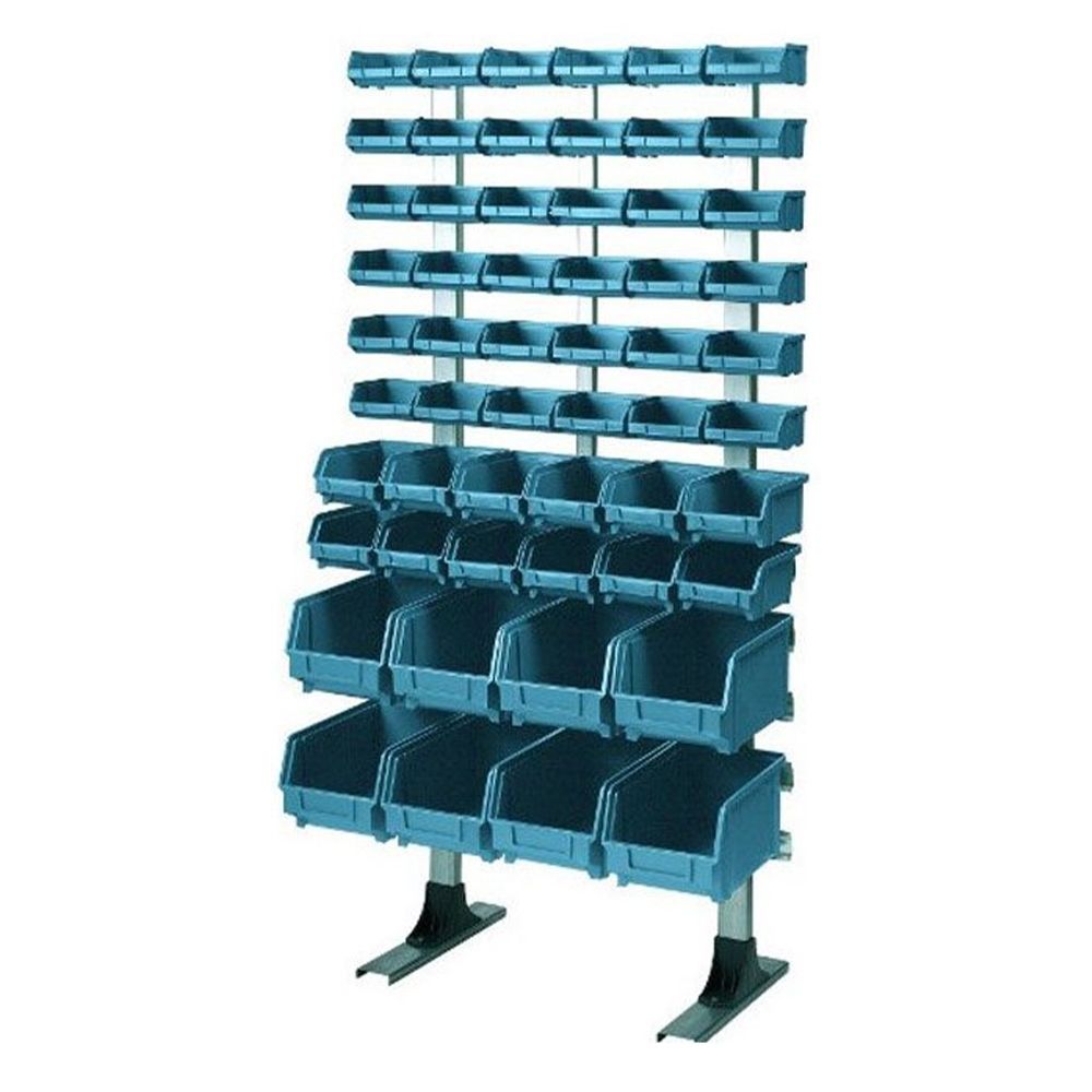 Метален рафт ARTPLAST с 56 кутии за съхранение от полипропилен 1250х600х300