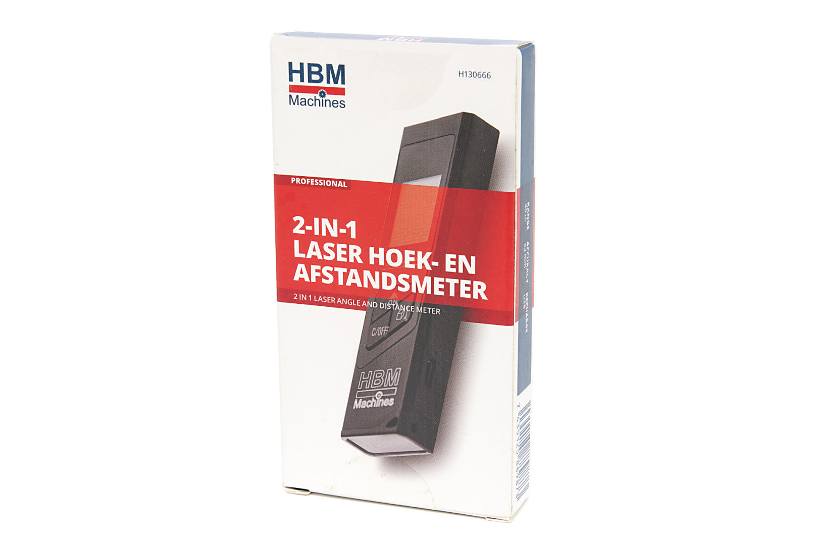 Професионален лазерен телеметър 2 в 1, 40 м с функция за измерване на ъгъла