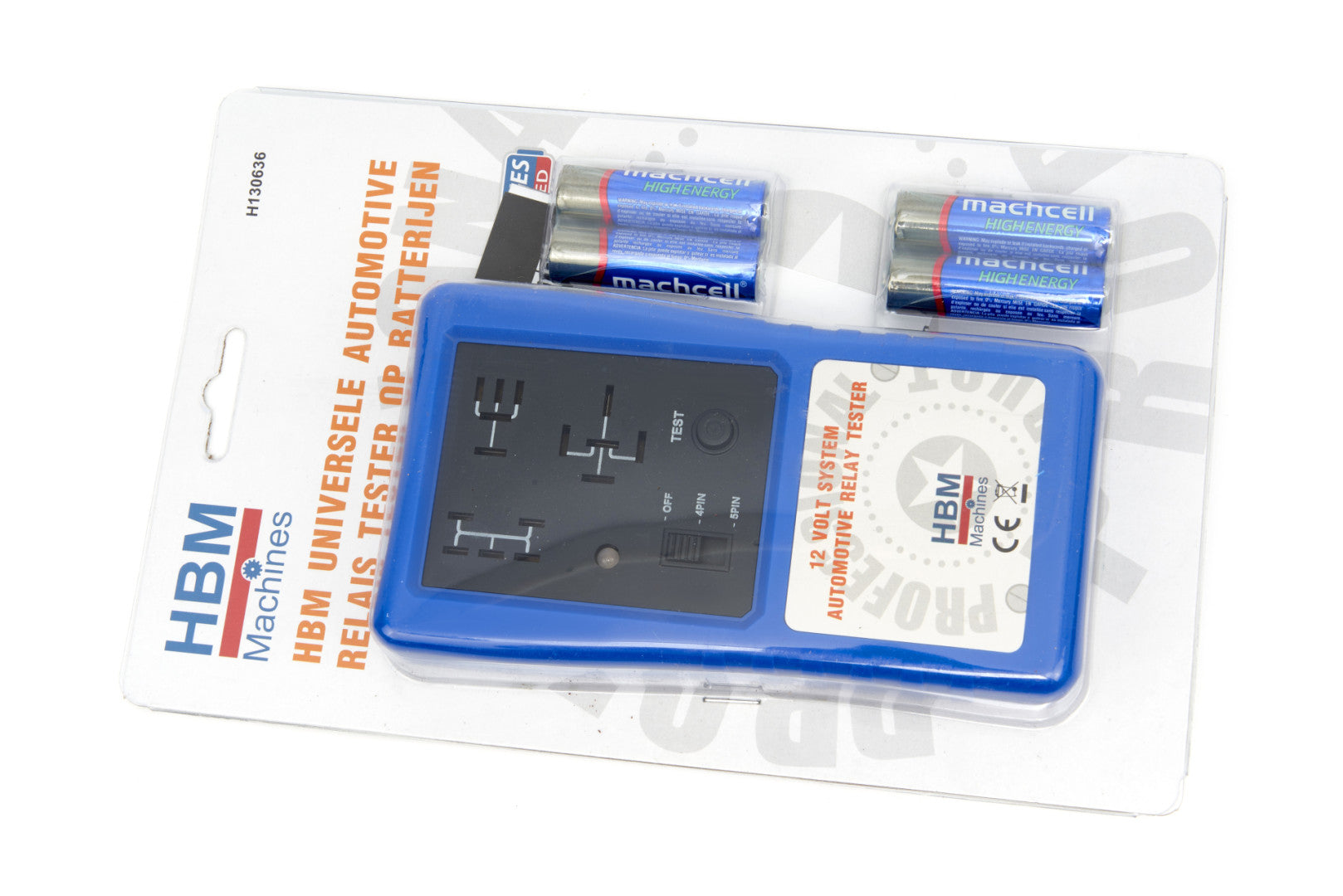 Универсален тестер с батерии за автомобилно реле 12V HBM