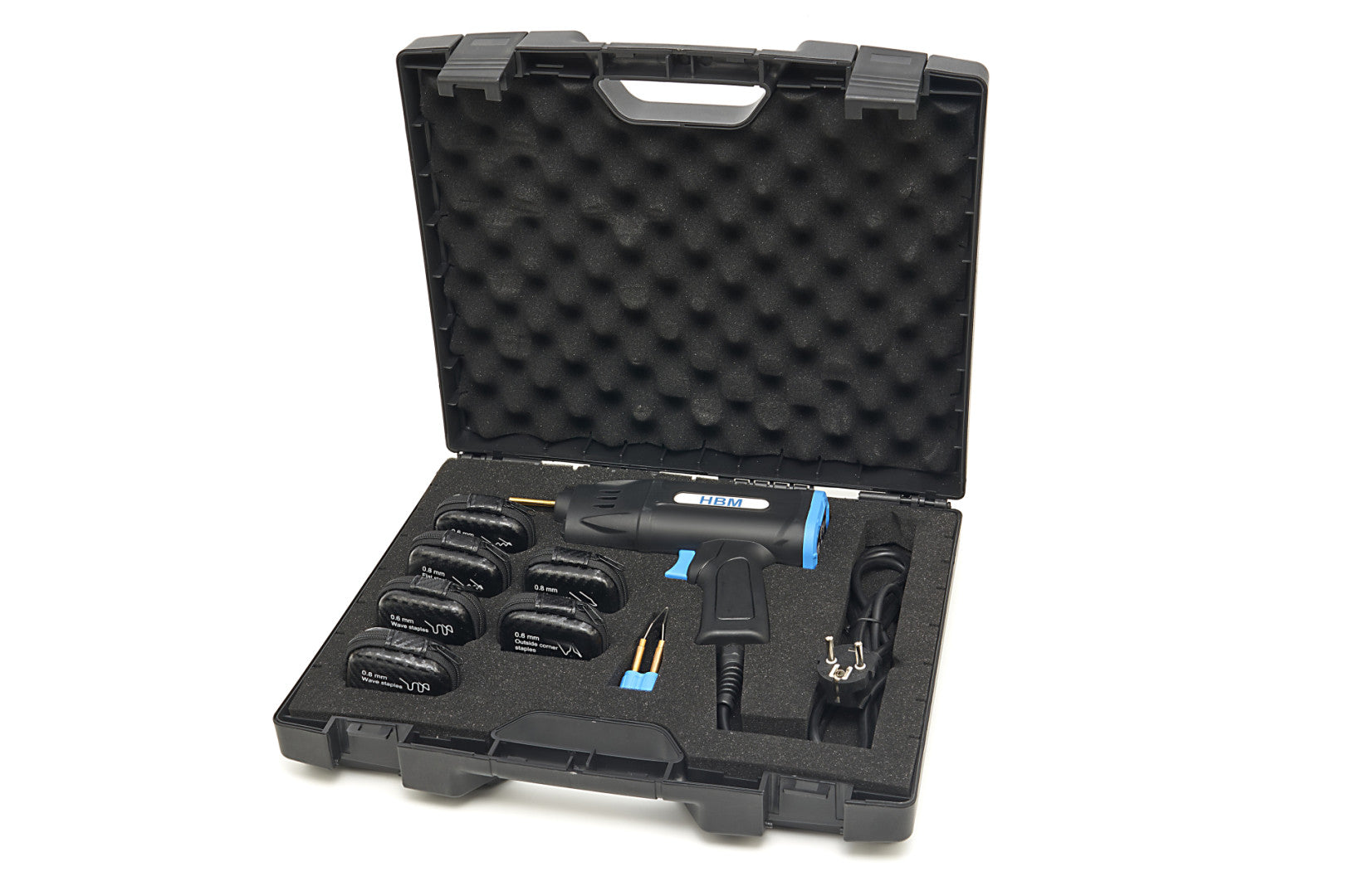 Пистолет за лепене и поправяне на пластмаса, с аксесоари HBM 75W