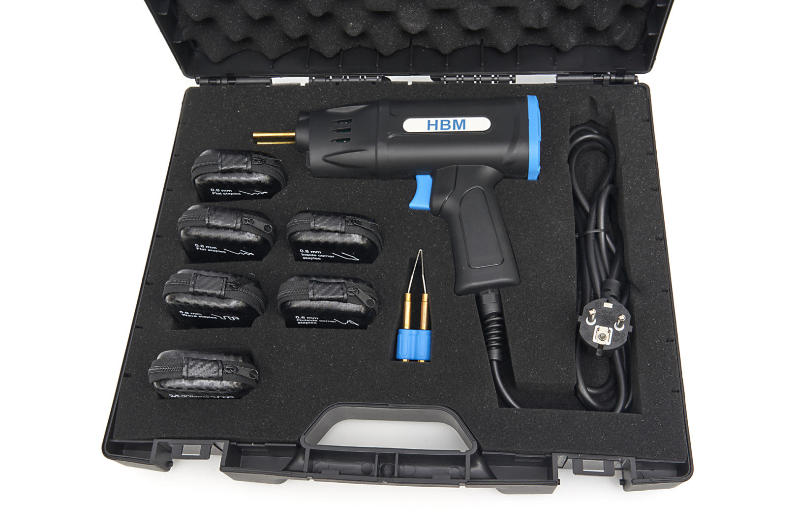 Пистолет за лепене и поправяне на пластмаса, с аксесоари HBM 75W